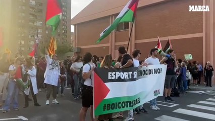 Poca gente en las protestas organizadas a favor de Palestina
