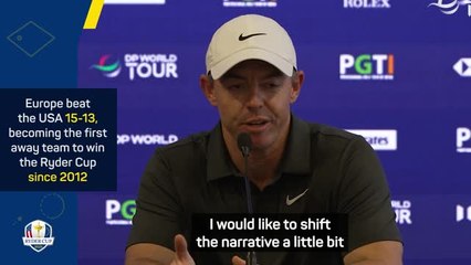 Ryder Cup triumph being remembered 'for the wrong reason' - McIlroy