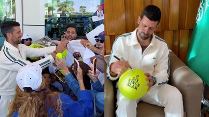 Six Kings Slam 2025 - Novak Djokovic, dernier arrivé à Riyadh en Arabie Saoudite pour le Six Kings Slam