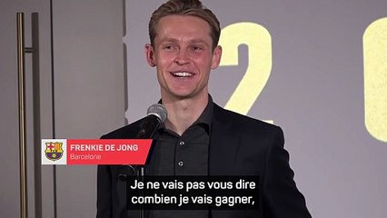 De Jong : "On a beaucoup exagéré sur ce que je gagnais"