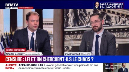 SIGNÉ CONSIGNY - "Manifestement", LFI et le RN cherchent le chaos par la censure