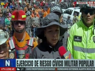 Caracas | ODDI realiza ejercicio de riesgo cívico-militar-policial para la protección del pueblo