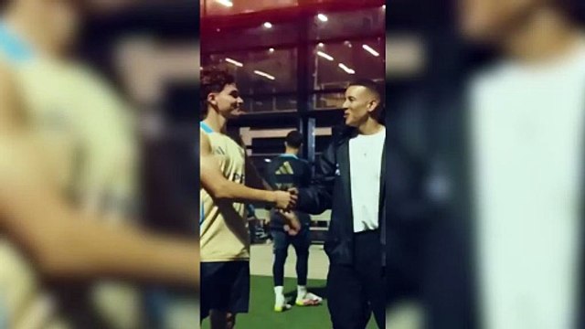 Daddy Yankee estuvo en el entrenamiento de la Selección Argentina