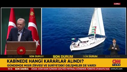Cumhurbaşkanı Erdoğan: Gazze'de ateşkesten memnunuz
