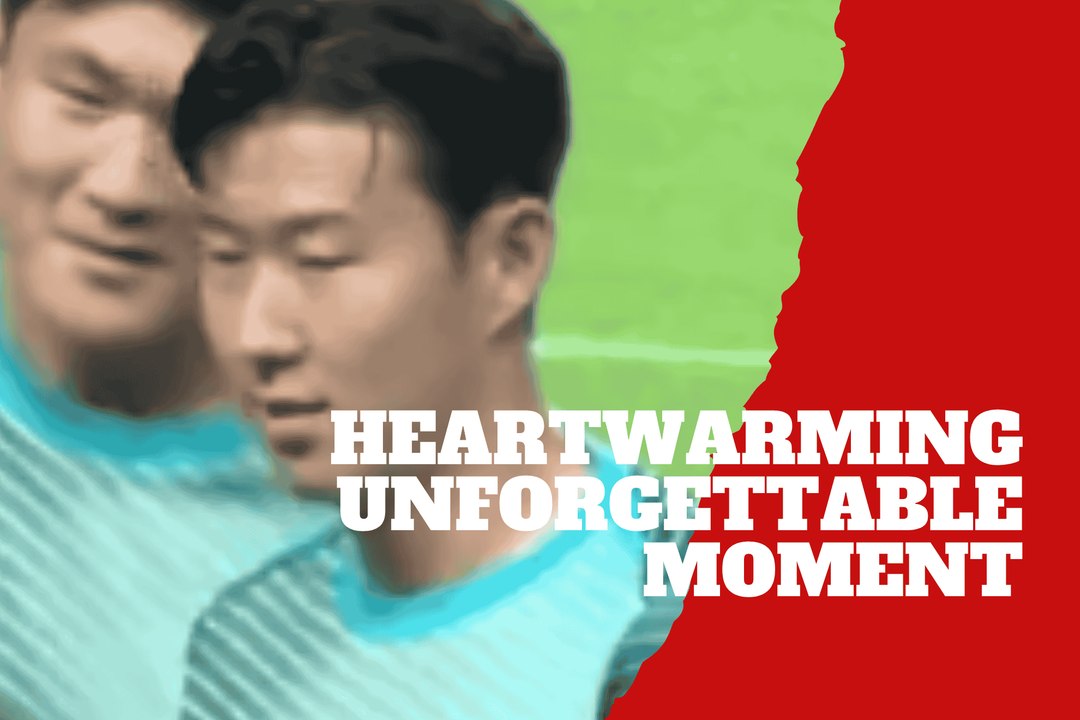 Heung-min Son spots a kid with his name shaved into his hair and makes his day unforgettable