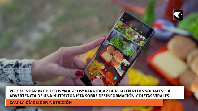 Recomendar productos para bajar de peso en redes sociales: la advertencia de una nutricionista
