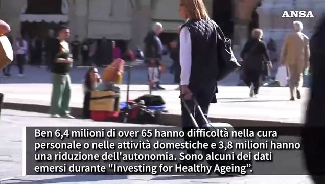 Italiani longevi ma in cattiva salute, non autonomi in 3,8 milioni