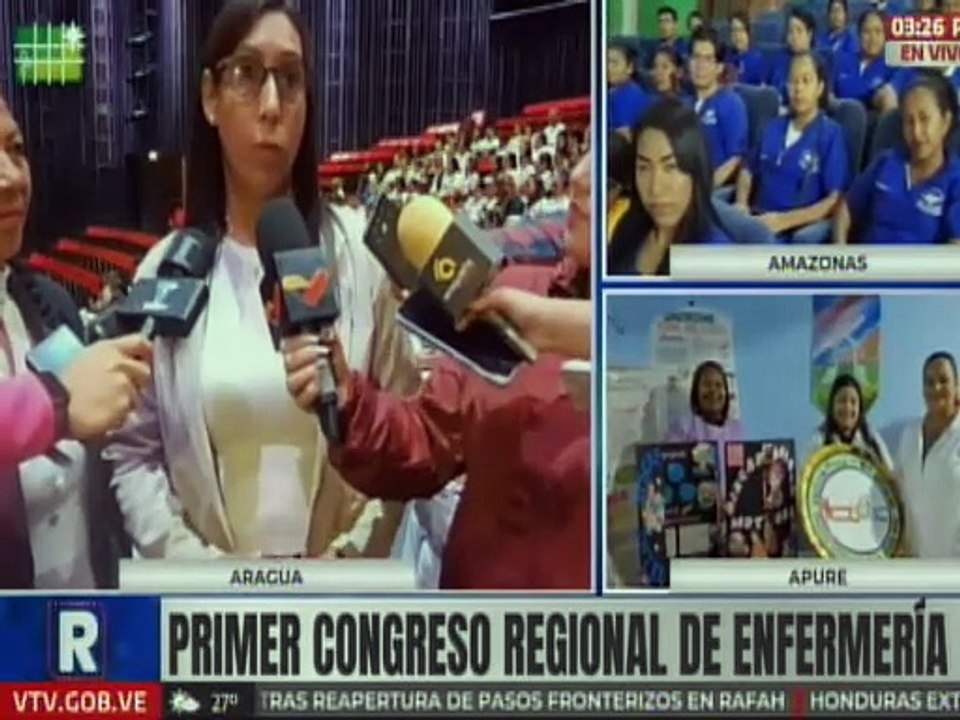 Aragua | Mil 167 enfermeras y enfermeros participan en el primer Congreso Regional de Enfermería