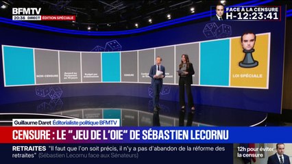 Censure: le "jeu de l'oie" de Sébastien Lecornu