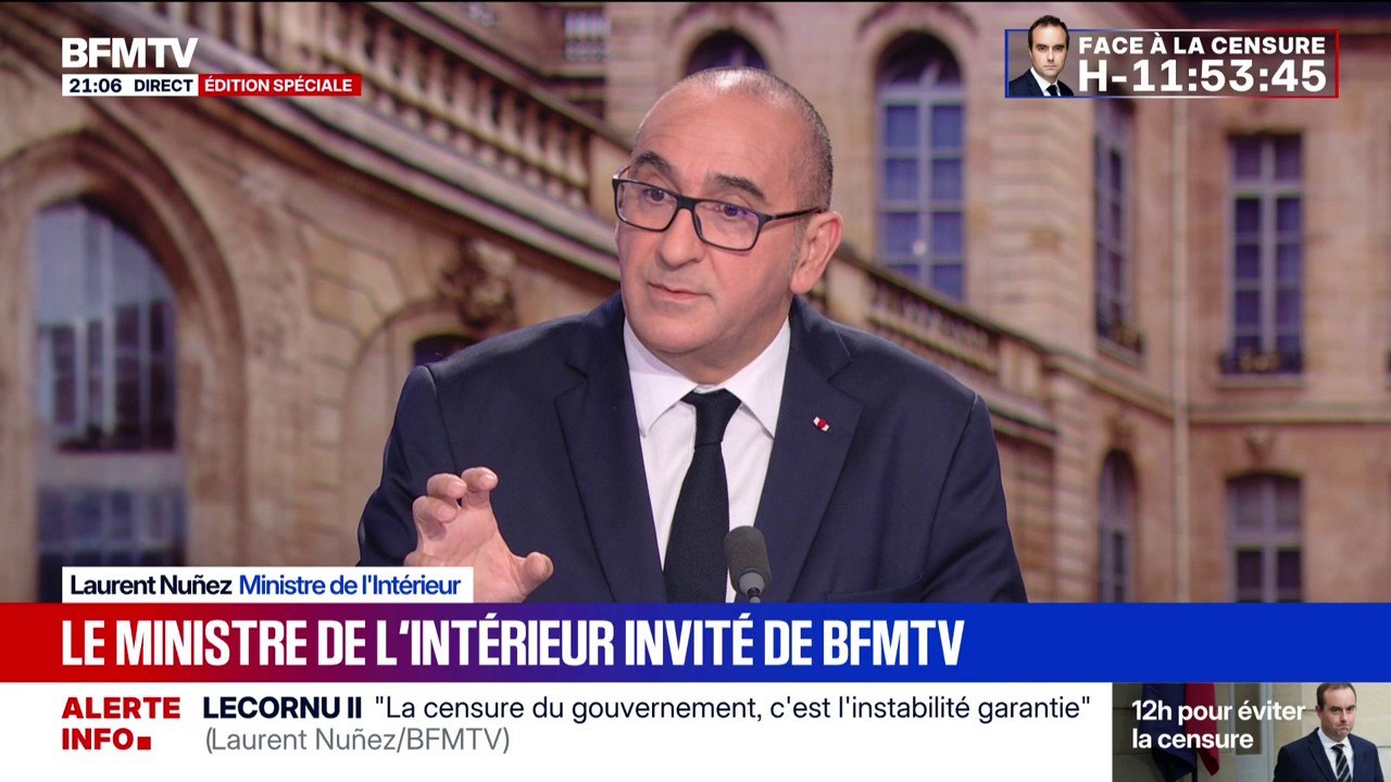 Police municipale: "Je suis très favorable à leur armement", déclare  Laurent Nunez, ministre de l’Intérieur