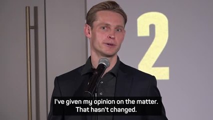 De Jong remains opposed to LaLiga match in Miami