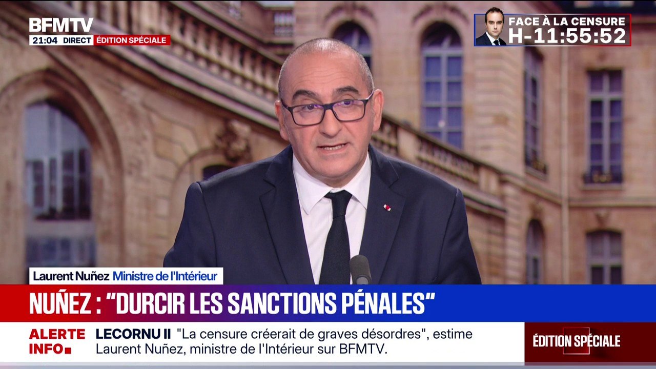 "Ça reste très marginal mais il faut qu'on y veille": Laurent Nuñez, ministre de l’Intérieur, réagit à un rapport de l'IGPN sur les tentatives ou actes de corruption dans la police