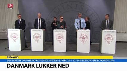 SÆRUDSENDELSE | PRESSEMØDE om COVID-19 situationen og med status på CORONA virus i DK | TV AVISEN | del 2 - 2 dele i alt - 11 Marts 2020 | DRTV