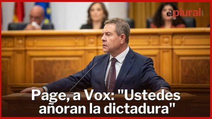 Page responde a las acusaciones de Vox llamando "banda criminal" al PSOE