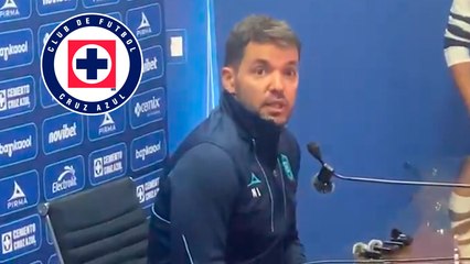 Nicolás Larcamón asegura buenas sensaciones de como llega Cruz Azul para enfrentar a América