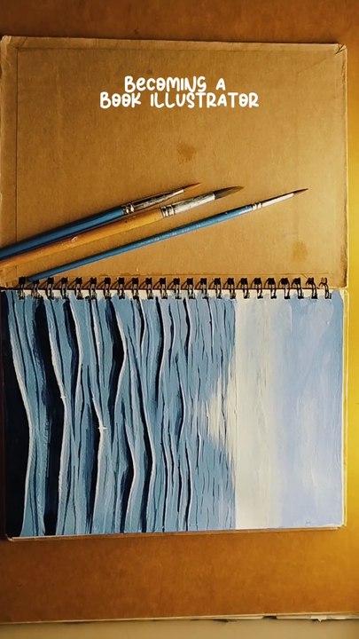 Sunset acrylics painting easy, acrylics for beginners