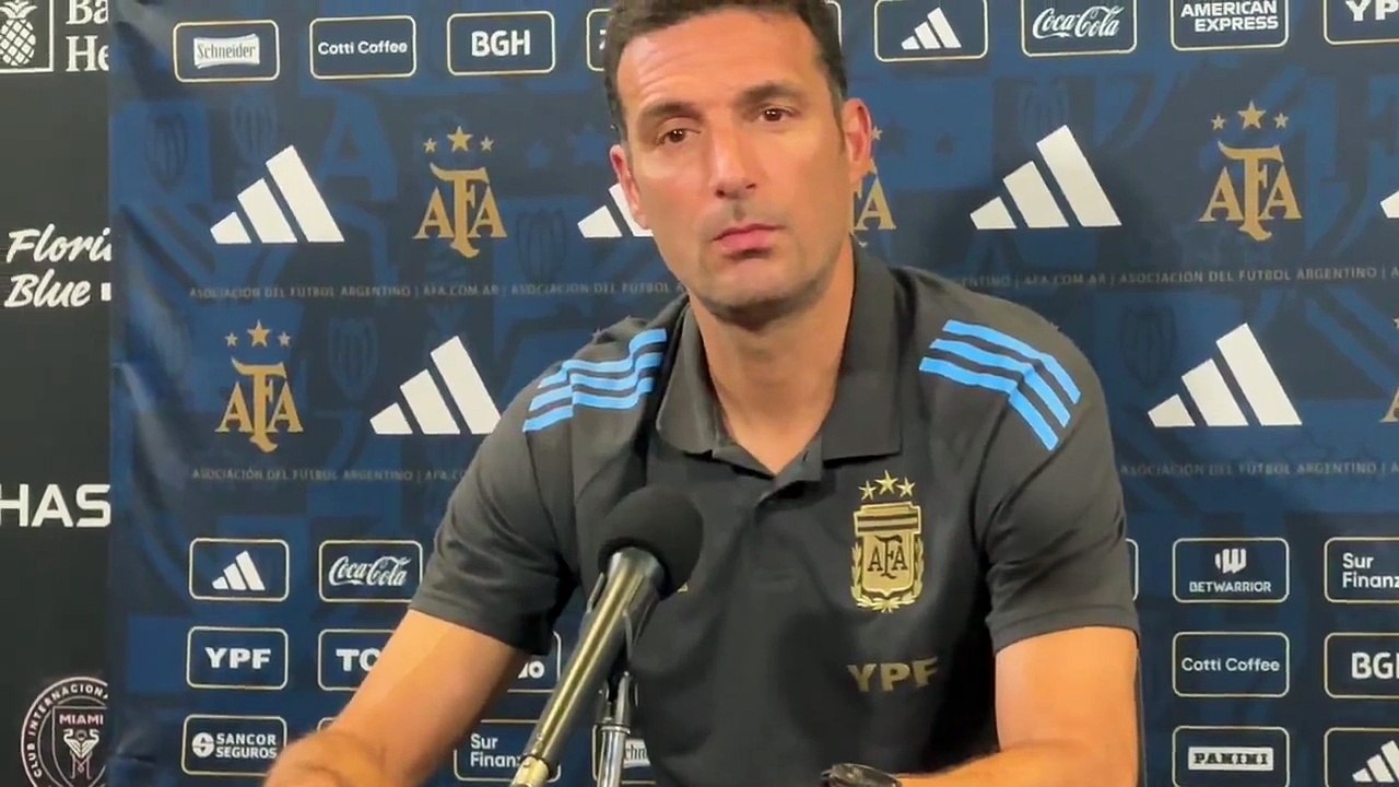 Lionel Scaloni sobre los jugadores jóvenes en la selección Argentina