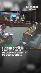 Senado aprueba proyecto de ley propuesto por cívicos, que autoriza compra directa de combustible