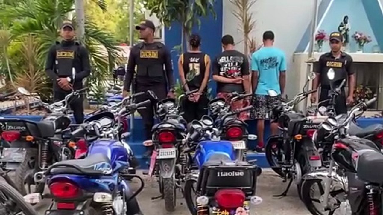 Policía Nacional desmantela banda dedicada al robo y comercialización de motocicletas en San Juan