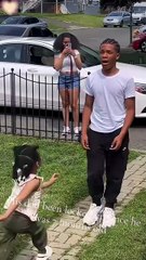 Father reunites with his child after being released from prison