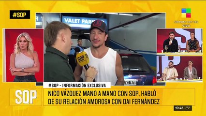 NICO VÁZQUEZ HABLÓ DE SU RELACIÓN CON DAI FERNÁNDEZ
