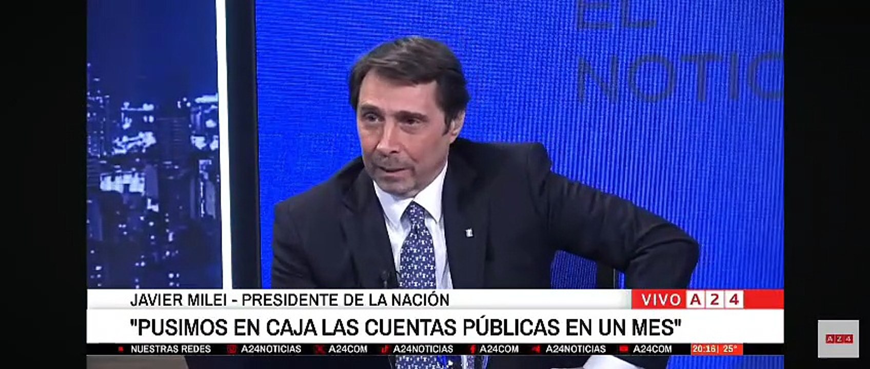 El tenso cruce de Milei con Feinmann al aire de A24: "No sea llorón"