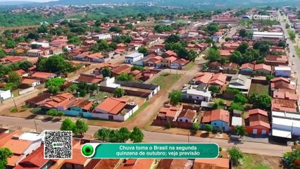Chuva toma o Brasil na segunda quinzena de outubro; veja previsão