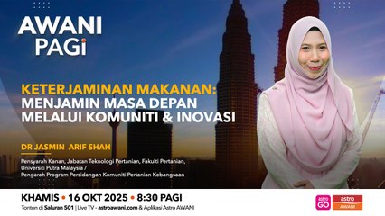 AWANI Pagi: Keterjaminan Makanan | Menjamin Masa Depan Melalui Komuniti