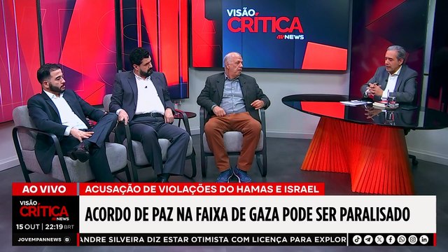 ACORDO DE PAZ ENTRE ISRAEL E HAMAS NA FAIXA DE GAZA PODE SER PARALISADO | VISÃO CRÍTICA - 15/10/2025