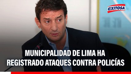 MML ha registrado ataques a policías durante protestas, afirma alcalde Reggiardo