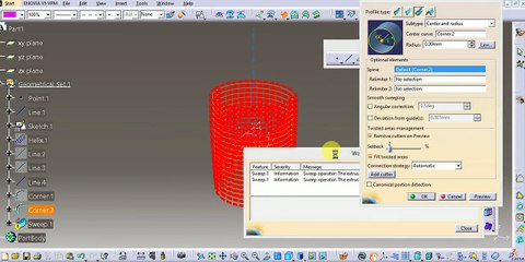 Spring Design using Catia V5_ Advance part and surface design in catia v5