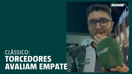 Torcedores do Atlético avaliam empate com Cruzeiro