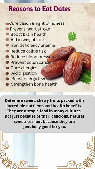 compelling reasons to eat dates