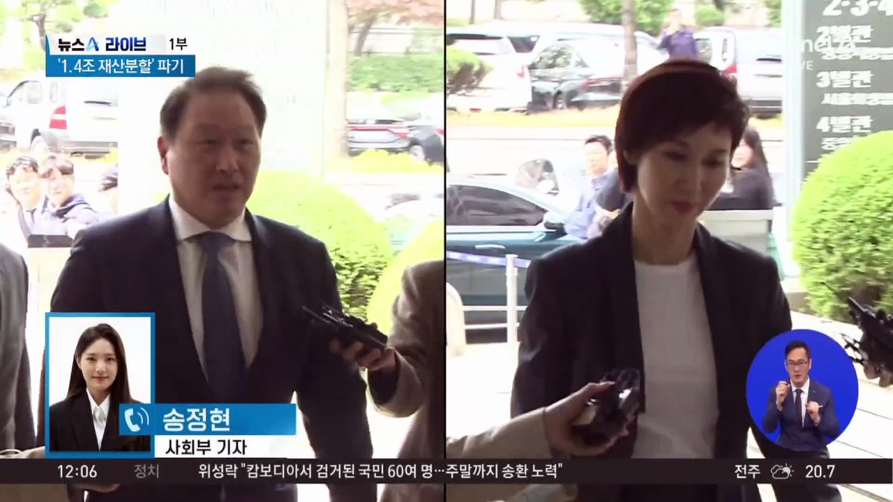 최태원 vs 노소영…‘1.4조 재산분할’ 파기환송