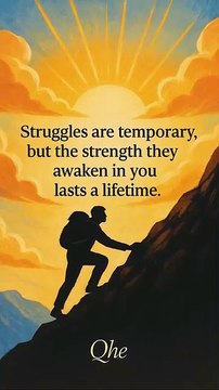 Struggles Are Temporary 💪 Strength Lasts Forever Motivational Quote