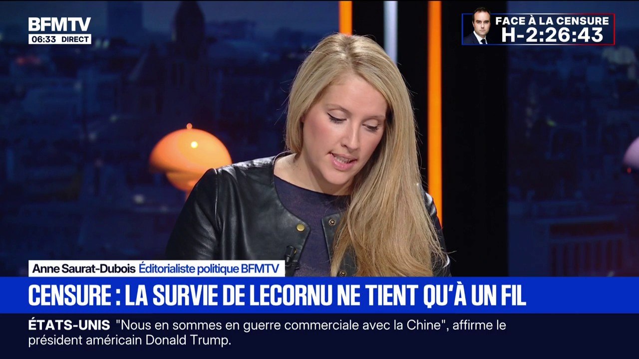 ÉDITO - Motion de censure: "Le sort du gouvernement est suspendu à la décision d'une vingtaine de députés"