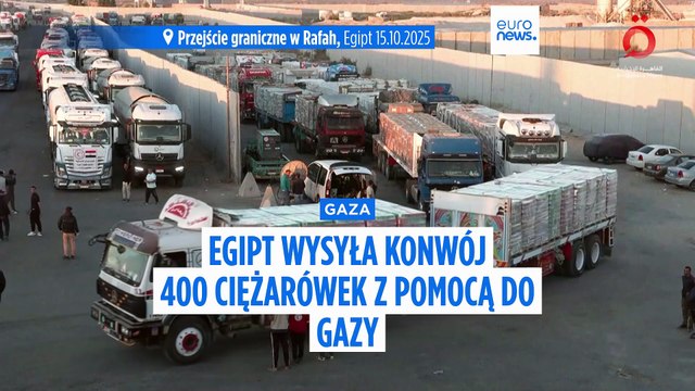 Pomoc zaczyna napływać do Strefy Gazy, a Izrael ogranicza dostawy z powodu rzekomego naruszenia rozejmu przez Hamas