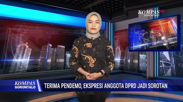Viral! Ekspresi Wajah Anggota DPRD Gorontalo Utara Diduga Mencibir Pendemo Saat Orasi