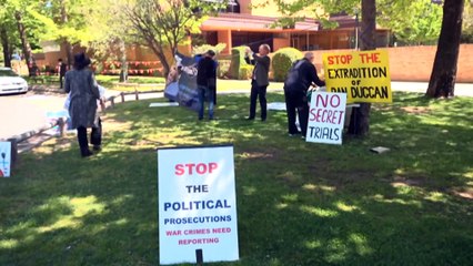 Former US Marine Dan Duggan appears at appeal against extradition