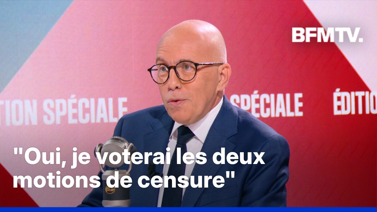 Censure, union des droites…L’interview d’Éric Ciotti (UDR) en intégralité