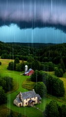 Thunderstorm, Sleep Sound, Storm, Sleeping, Heavy Rain,  Rain Calm, Weather, Aura