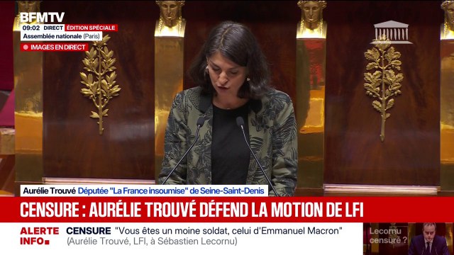 Aurélie Trouvé (LFI) à Sébastien Lecornu: “Vous êtes un moine-soldat, celui de monsieur Macron”
