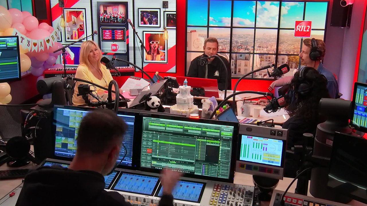 LA BABY SHOWER DE JUSTINE - Zaoui et Vernis Rouge dans Le Double Expresso RTL2 (26/09/25)