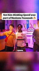 Not him thinking Speed was part of Madame Tussauds 🔥 #ishowspeed #wspeed #shorts