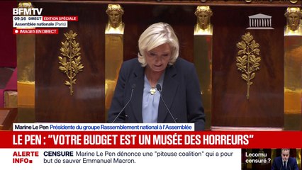 Marine Le Pen (RN) à Sébastien Lecornu: “Aujourd’hui, c’est aux plus vulnérables que vous entendez faire payer la note de vos lâchetés”