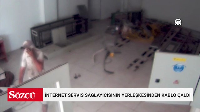 Adana'da internet servis sağlayıcısının yerleşkesinden kablo çalan zanlı tutuklandı