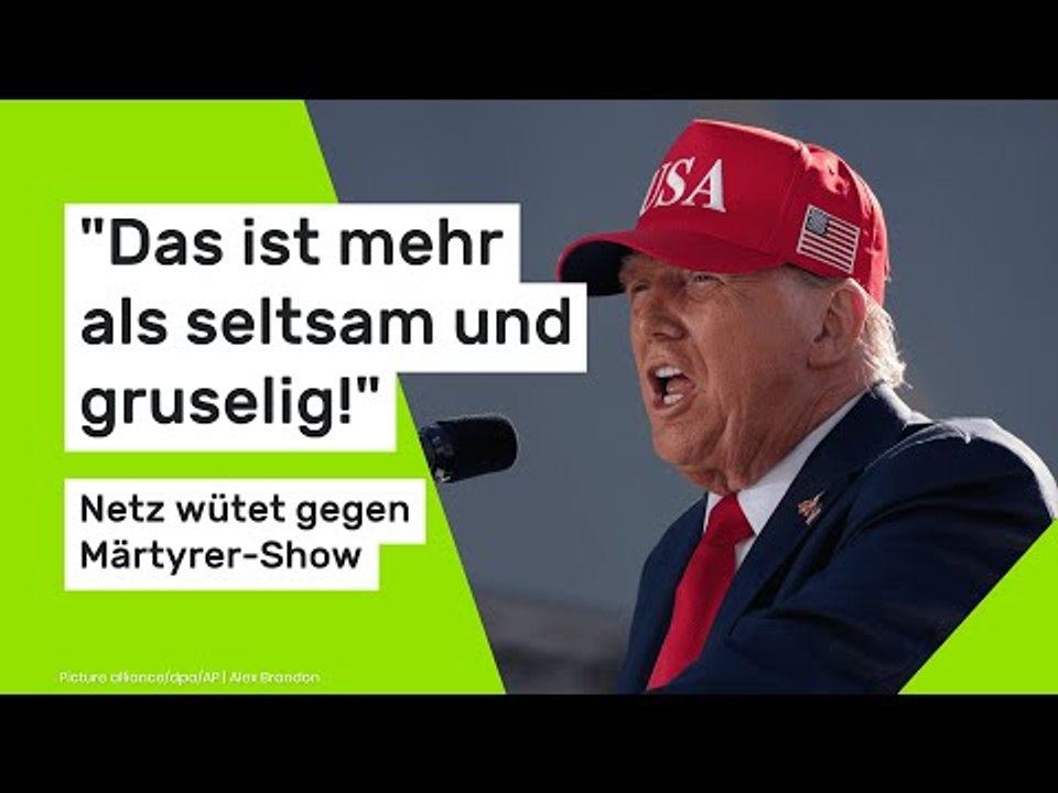 Donald Trump: 'Das ist mehr als seltsam und gruselig!' Netz wütet gegen Märtyrer-Show