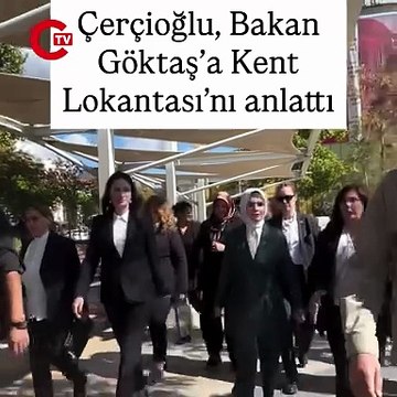 Aydın Büyükşehir Belediye Başkanı Özlem Çerçioğlu, Aile ve Sosyal Hizmetler Bakanı Mahinur Özdemir Göktaş’a Kent Lokantası’nı anlattı