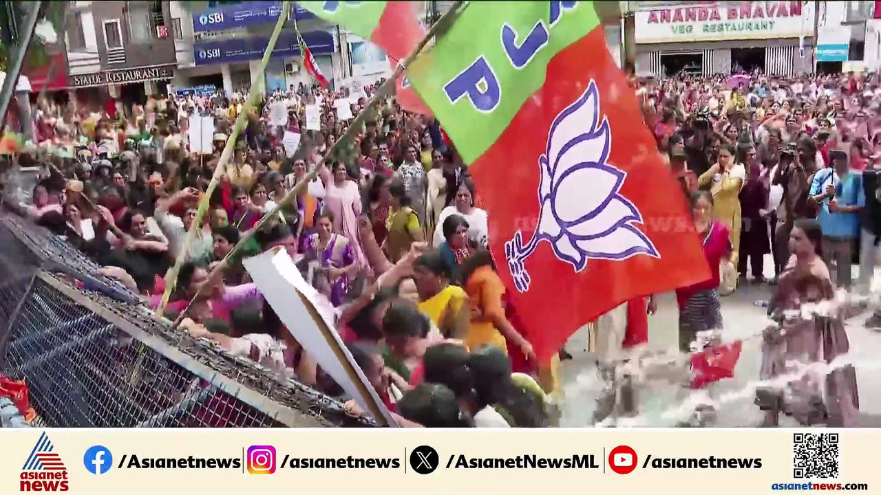 ശബരിമല സ്വർണ്ണകൊള്ള; മഹിളാ മോർച്ചയുടെ സെക്രട്ടേറിയറ്റ് മാർച്ചിൽ സംഘർഷം