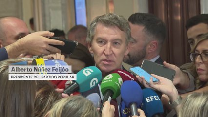 Feijóo señala su estupor “por que nadie en el Congreso retire de una vez la confianza a un Gobierno rodeado por la corrupción"